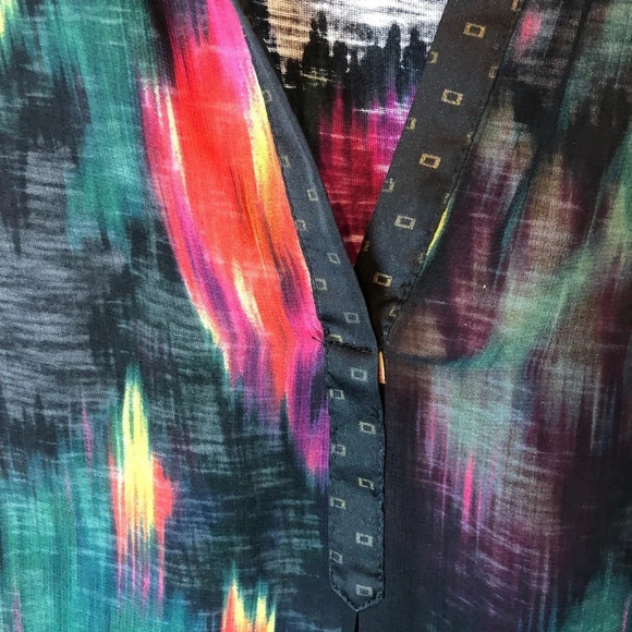 TINY | Watercolor Tulipano Blouse Black Colorful - Picture 4 of 8